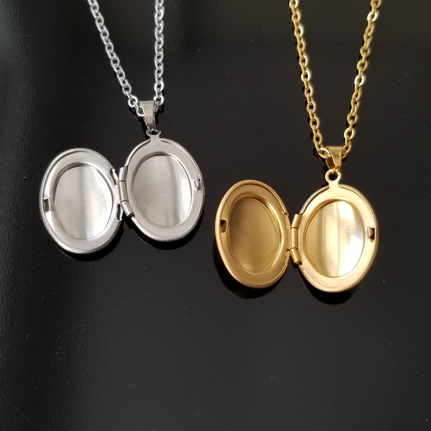Gepersonaliseerde Gegraveerde Ovale Foto Ketting
