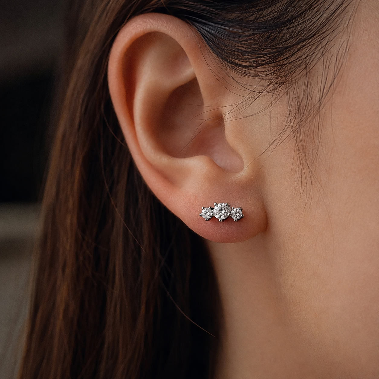 Minimalistische Trinity Spark Stud