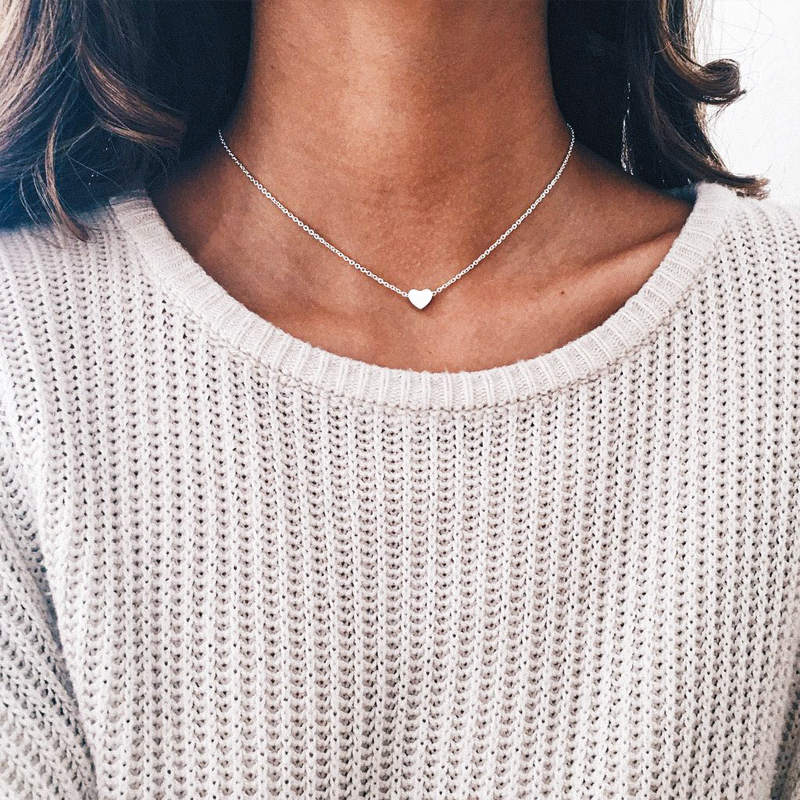 Minimalistische Ketting met Harthanger