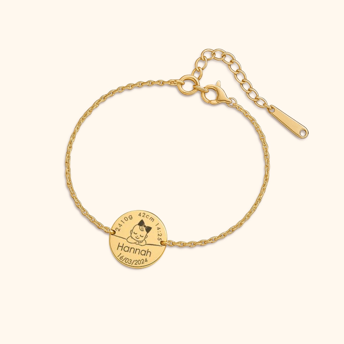 Herinneringssieraad Baby Afdruk Armband