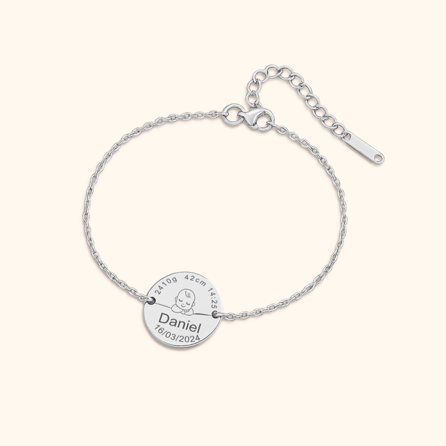 Herinneringssieraad Baby Afdruk Armband