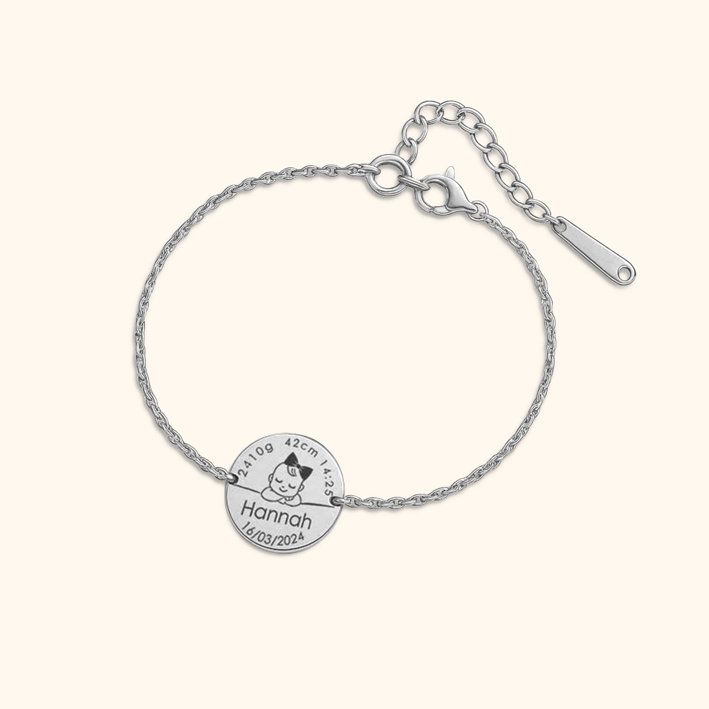 Herinneringssieraad Baby Afdruk Armband