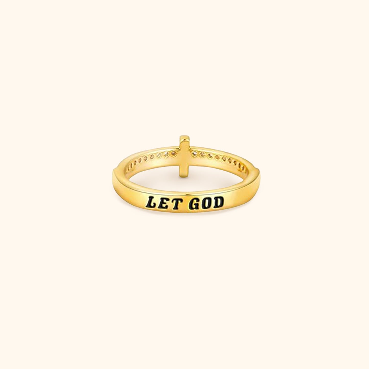 Gouden Kruis Ring