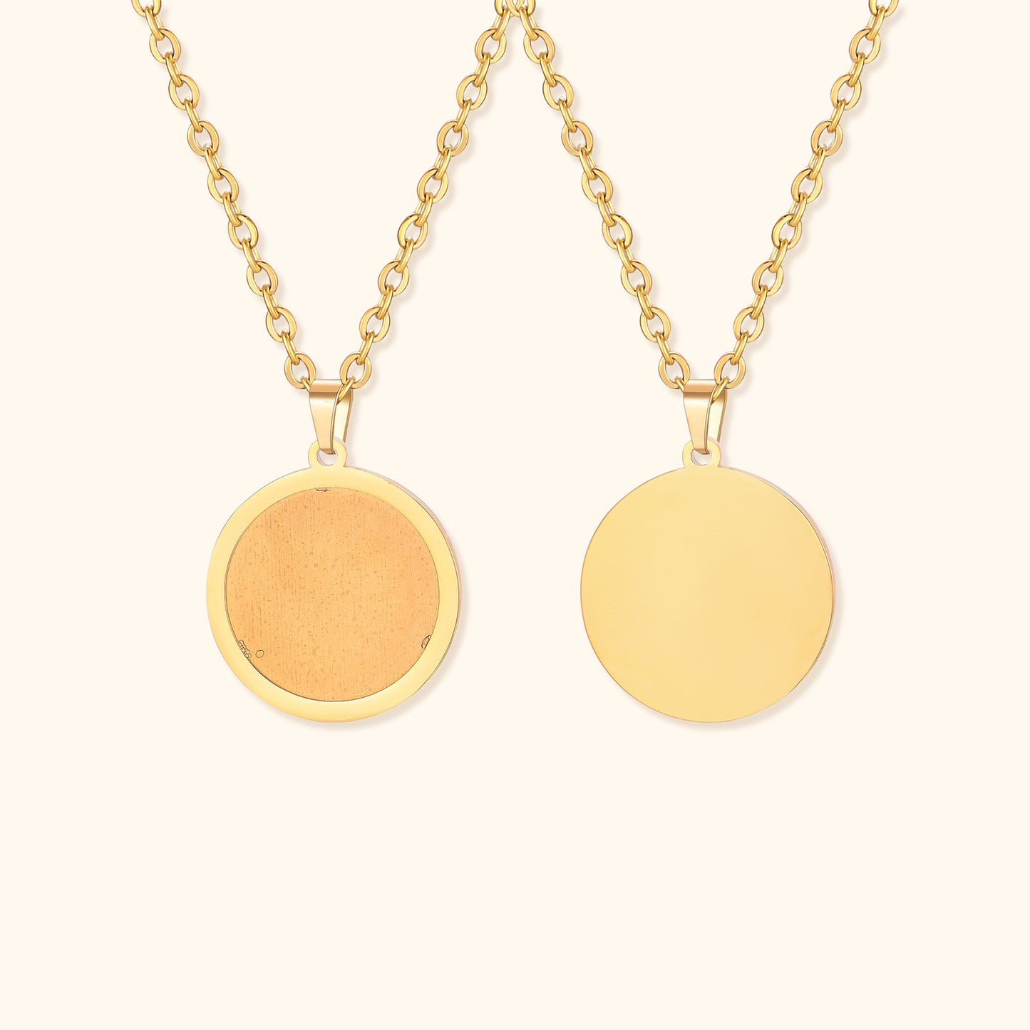 Hart & Rond Vormige Foto Ketting