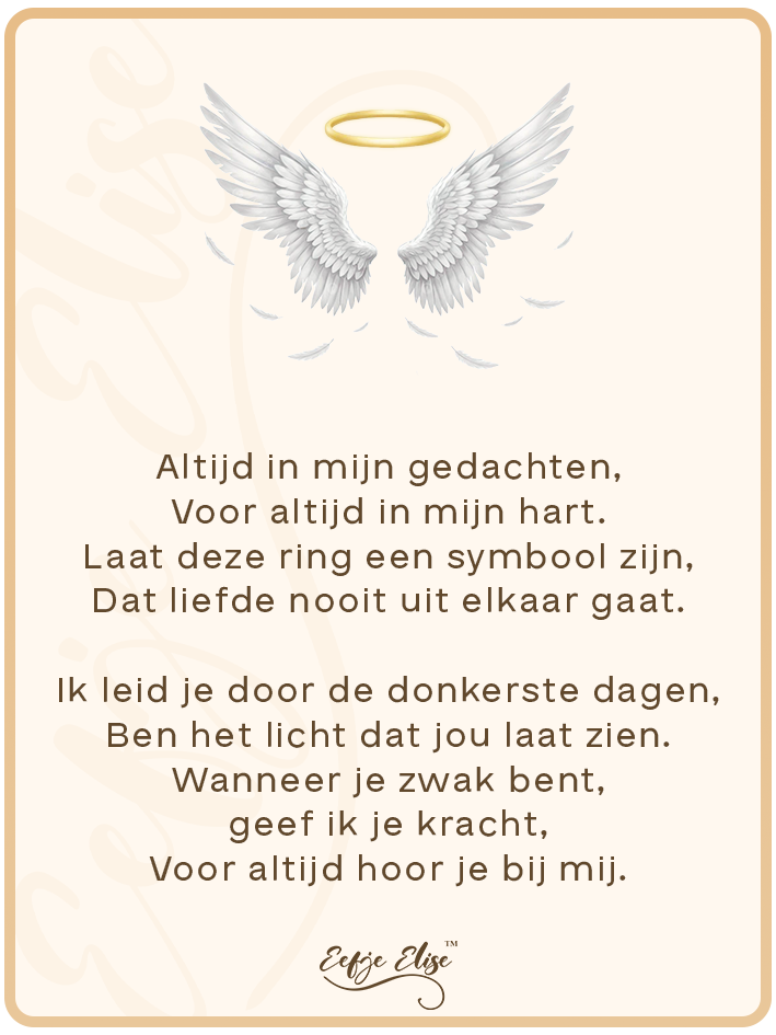 Eeuwig Hart Urn Ring met Geschenkkaart