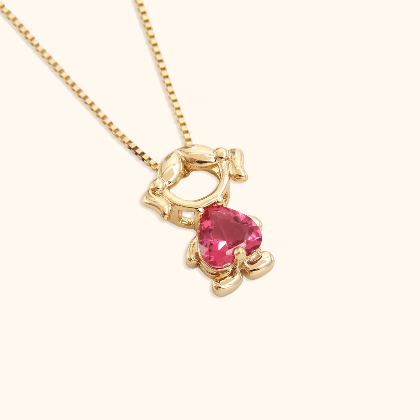 Klassieke Meisjes & Jongenssteen Ketting