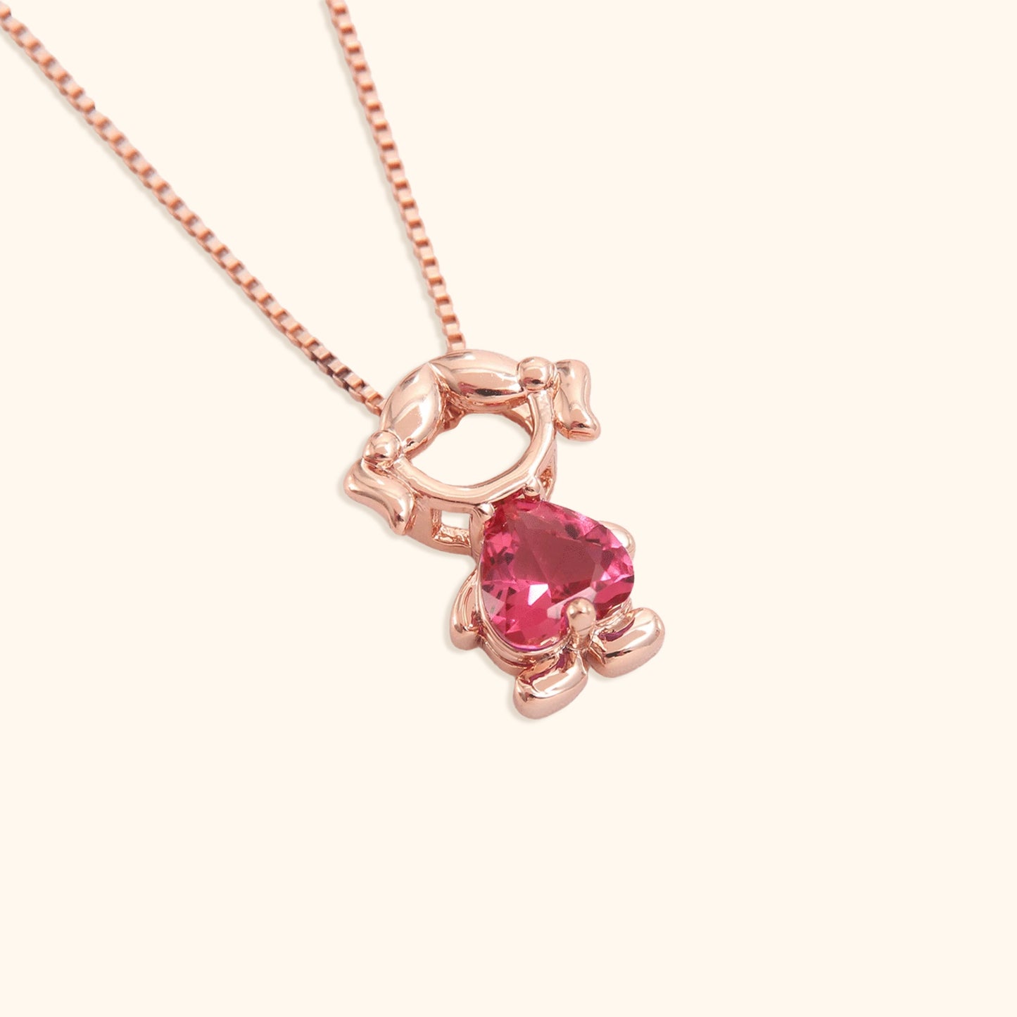 Klassieke Meisjes & Jongenssteen Ketting