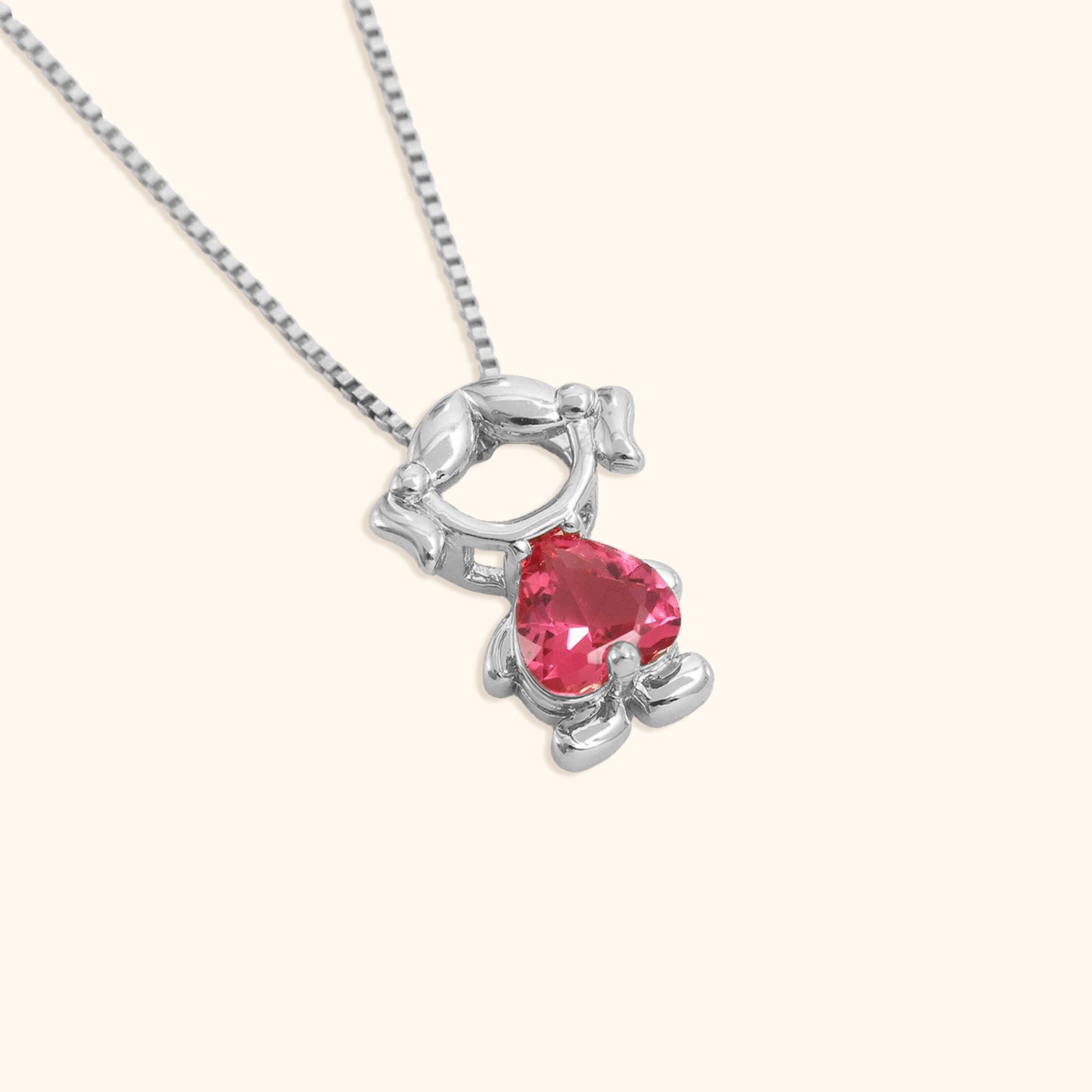 Klassieke Meisjes & Jongenssteen Ketting