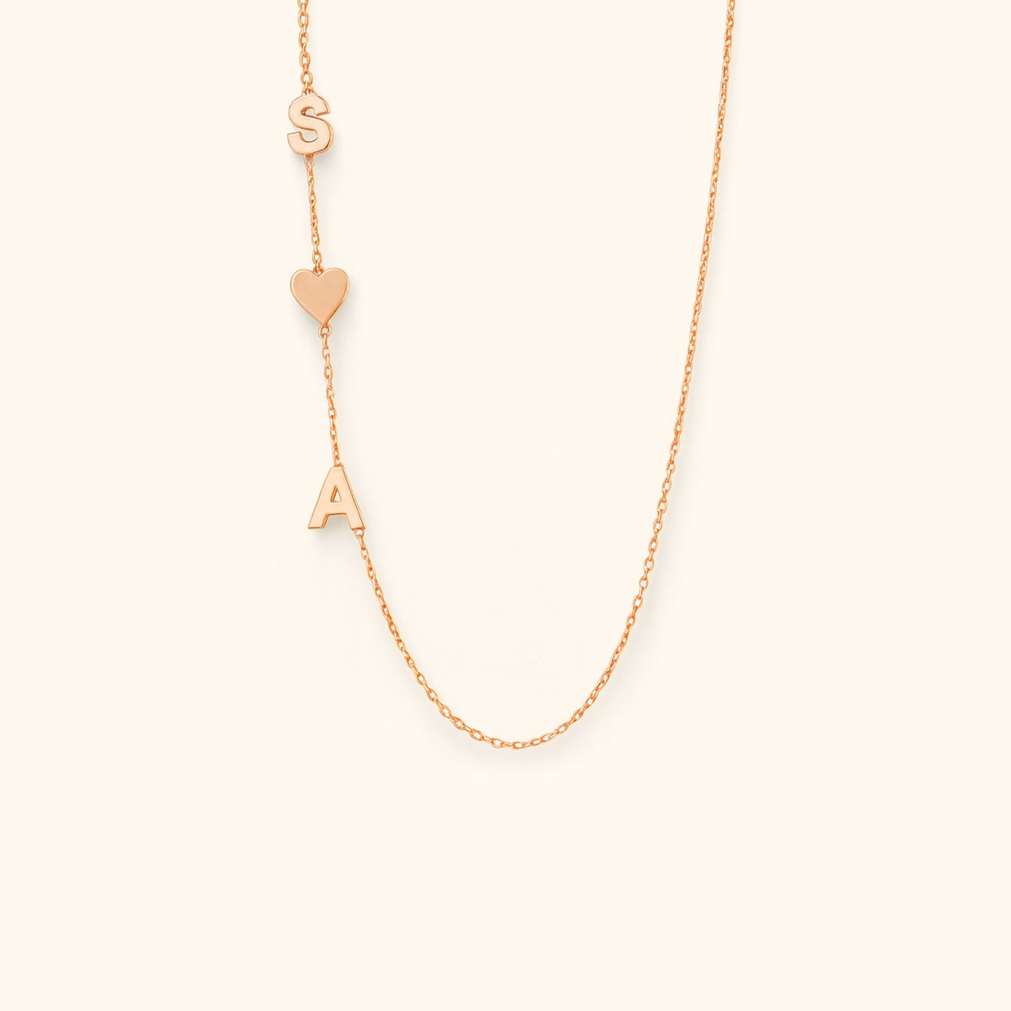 Gepersonaliseerde Letters Initialen Ketting