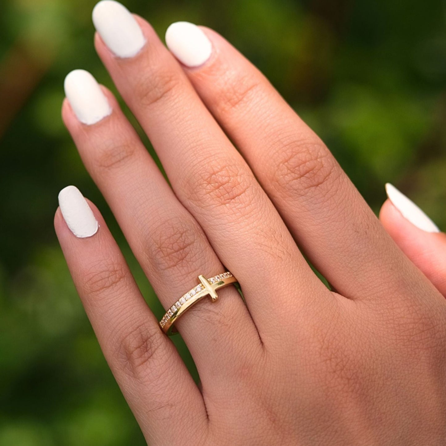 Gouden Kruis Ring