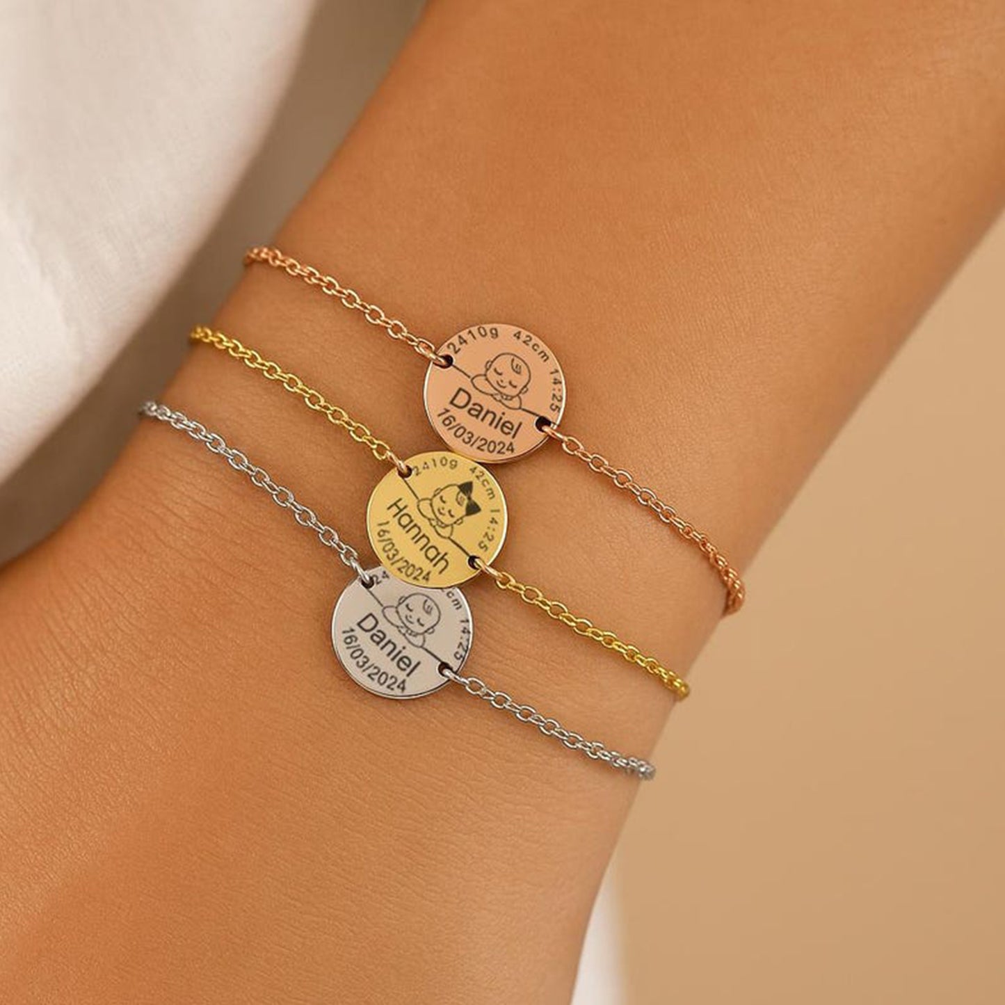 Herinneringssieraad Baby Afdruk Armband