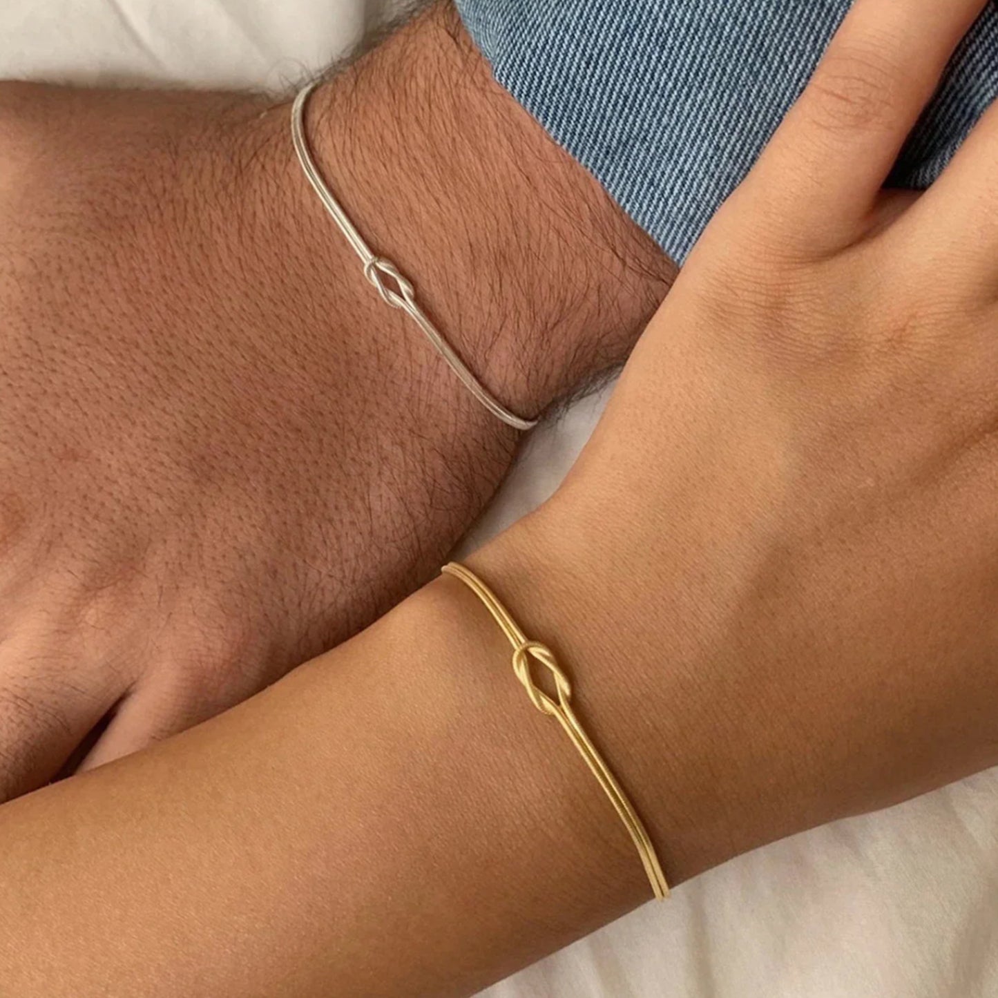 Verbonden Knoop Koppel Armband