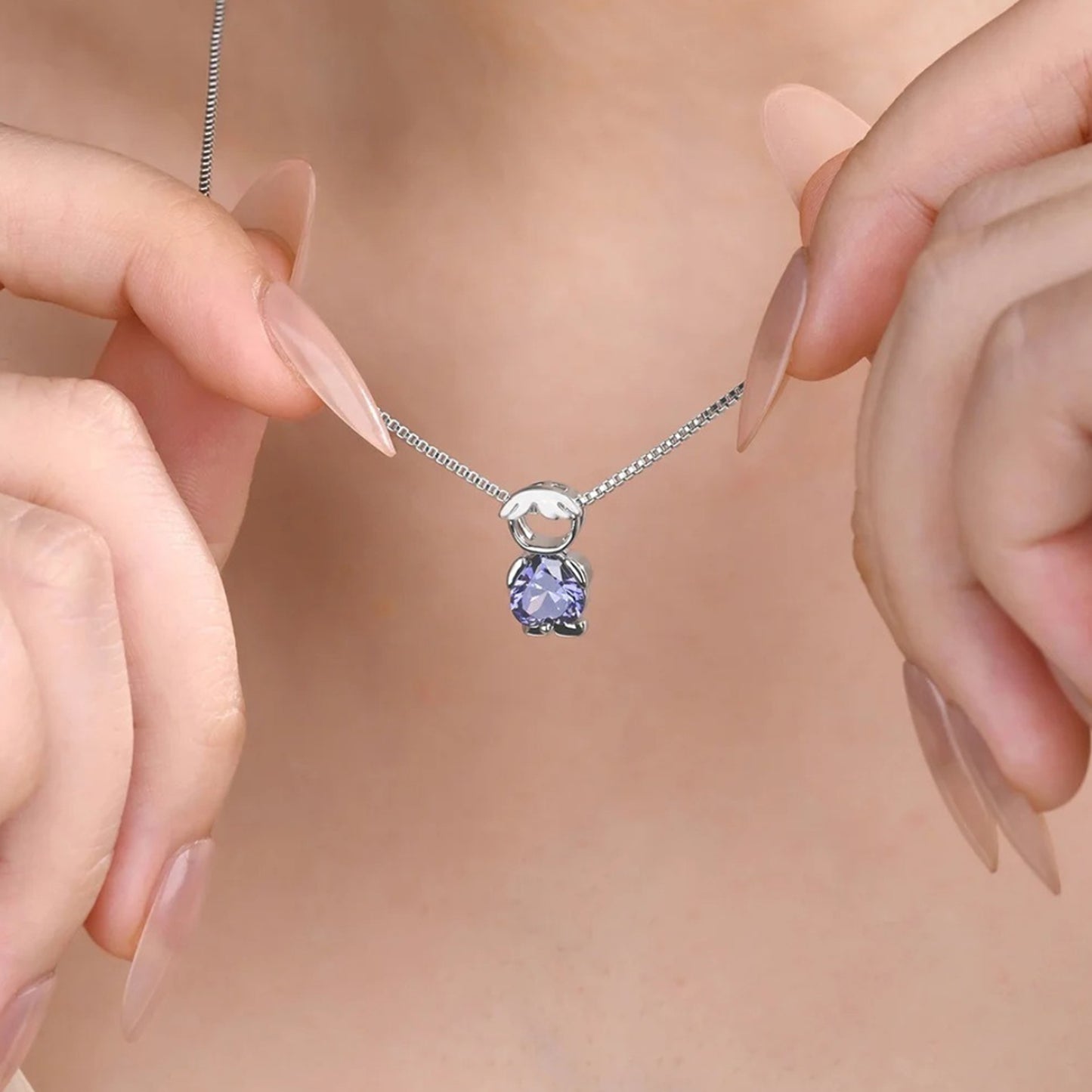Klassieke Meisjes & Jongenssteen Ketting
