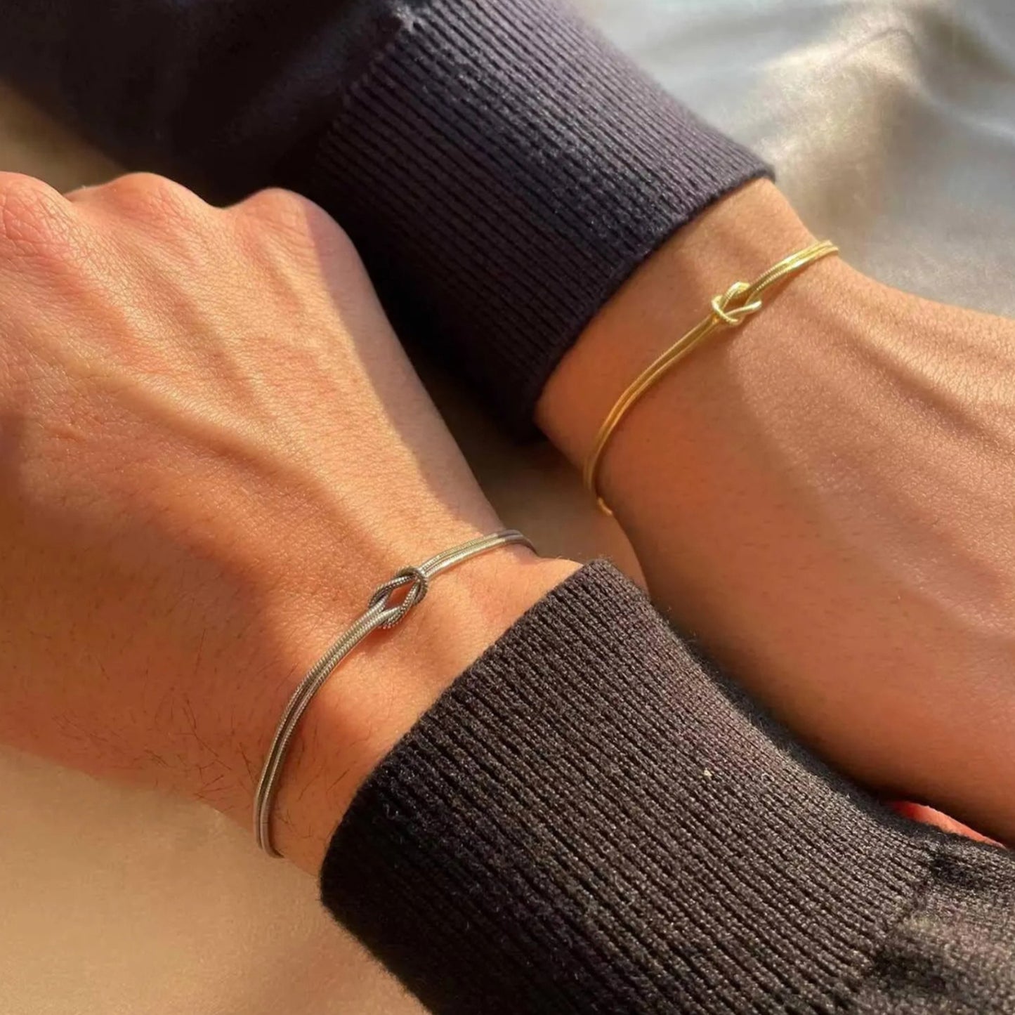 Verbonden Knoop Koppel Armband