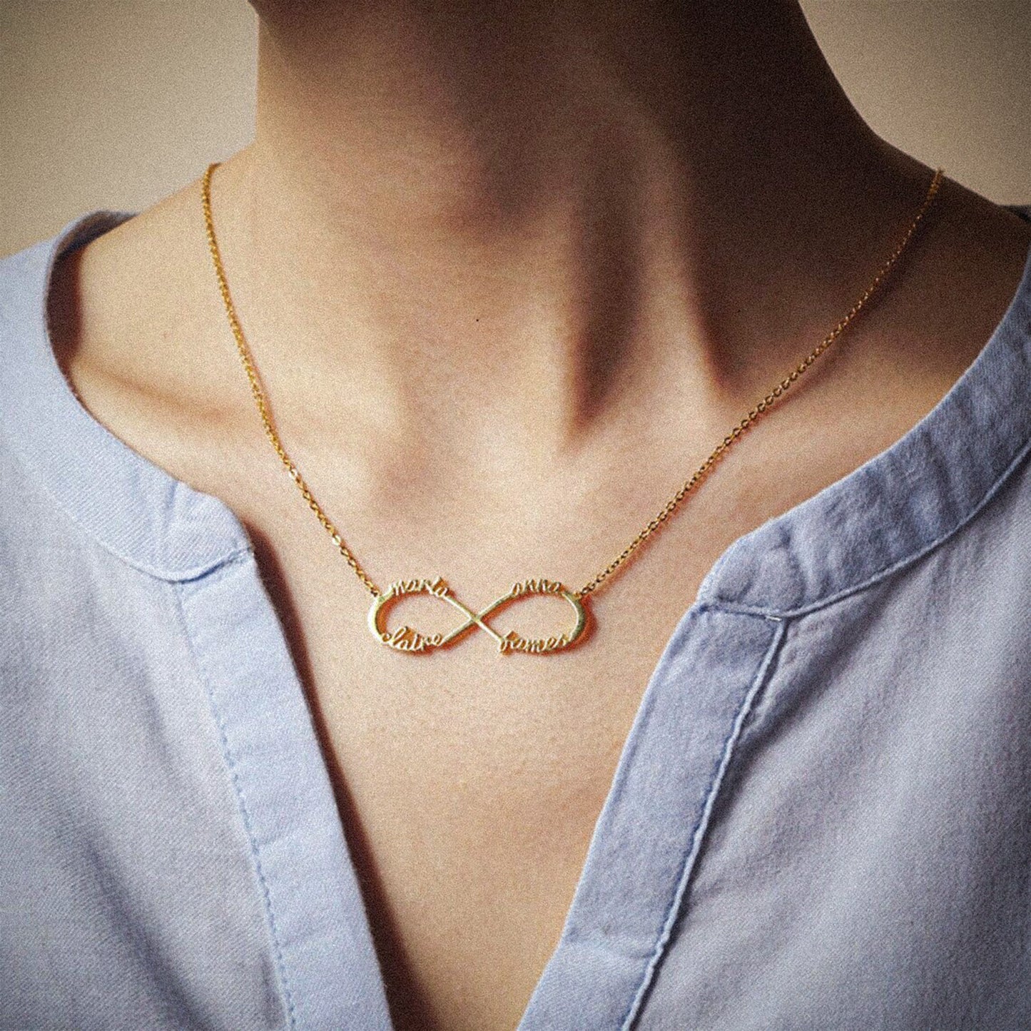 Infinity Liefde Naam Ketting