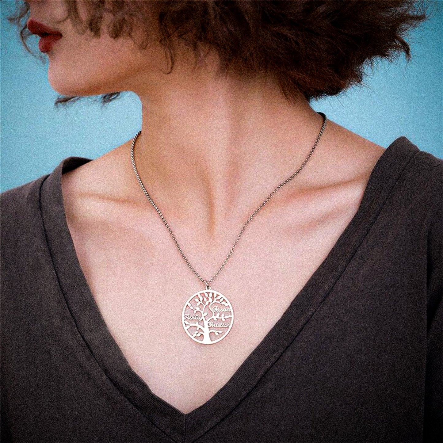 Aanpasbare Namen Stamboom Ketting