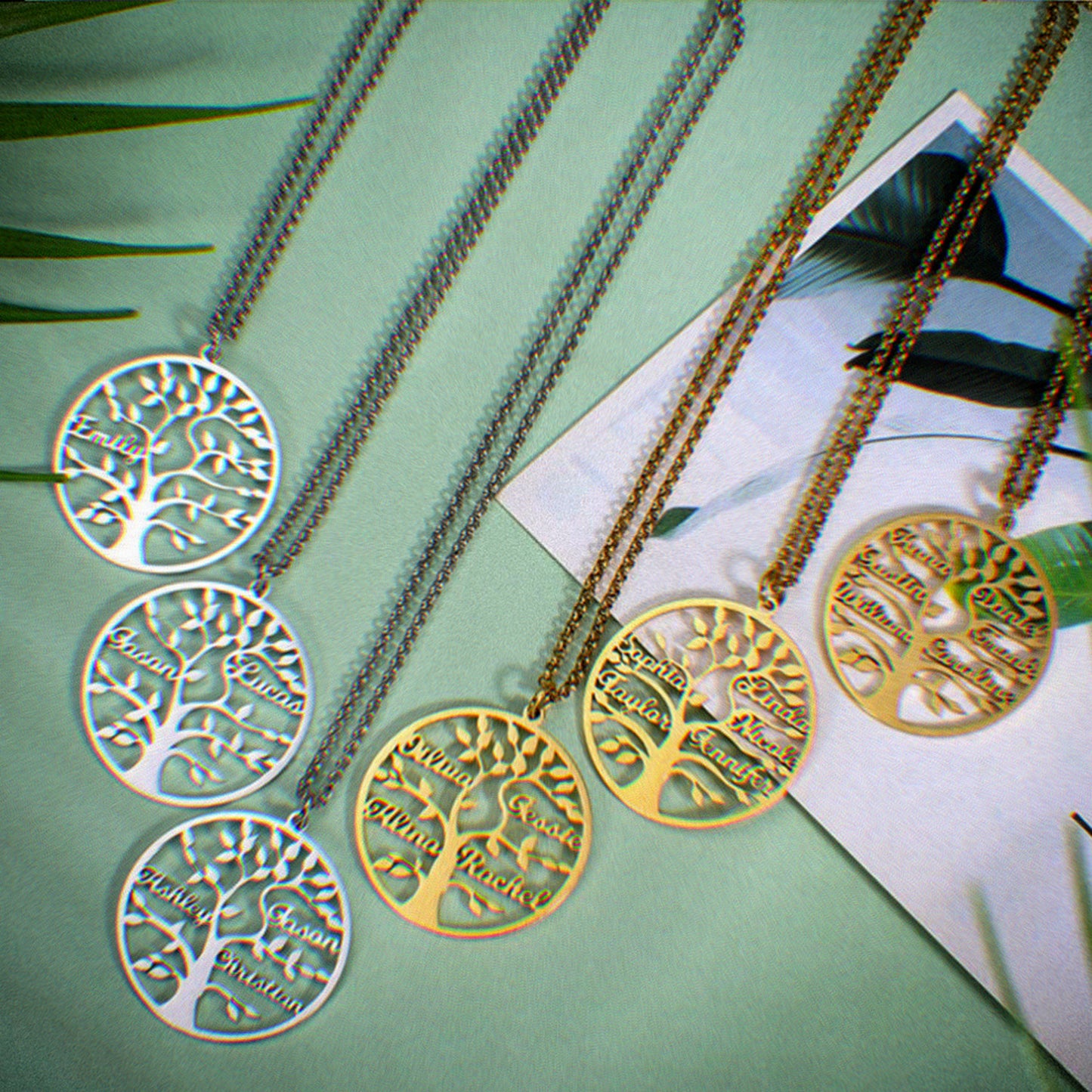 Aanpasbare Namen Stamboom Ketting