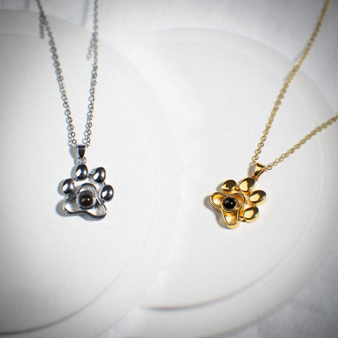 Gepersonaliseerde ketting met projectie foto van huisdier