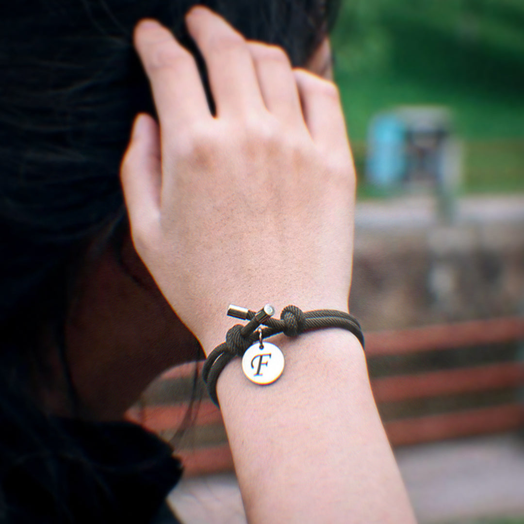 Magnetische Koppel Armband met Initialen