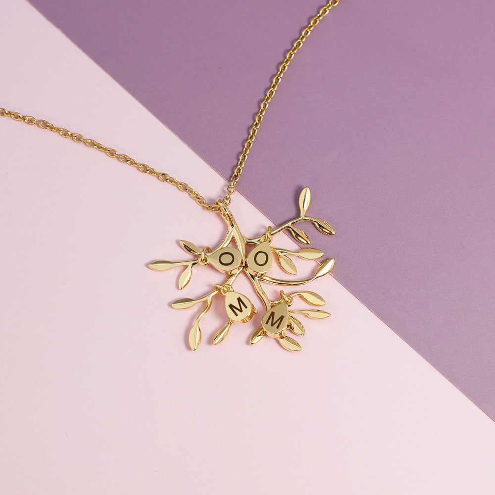 Familieboom Geboortesteen Ketting