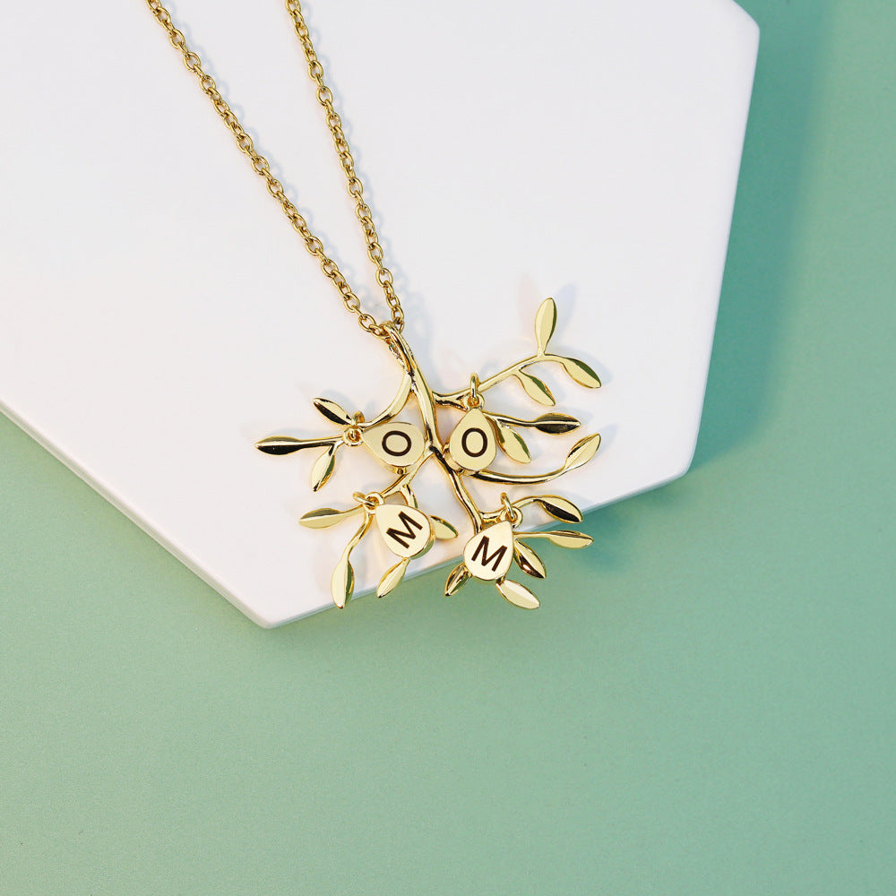 Familieboom Geboortesteen Ketting