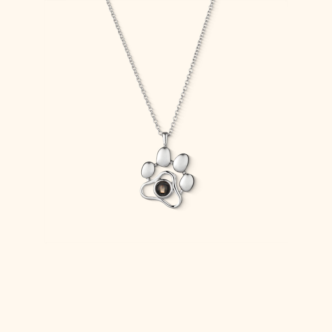 Gepersonaliseerde ketting met projectie foto van huisdier