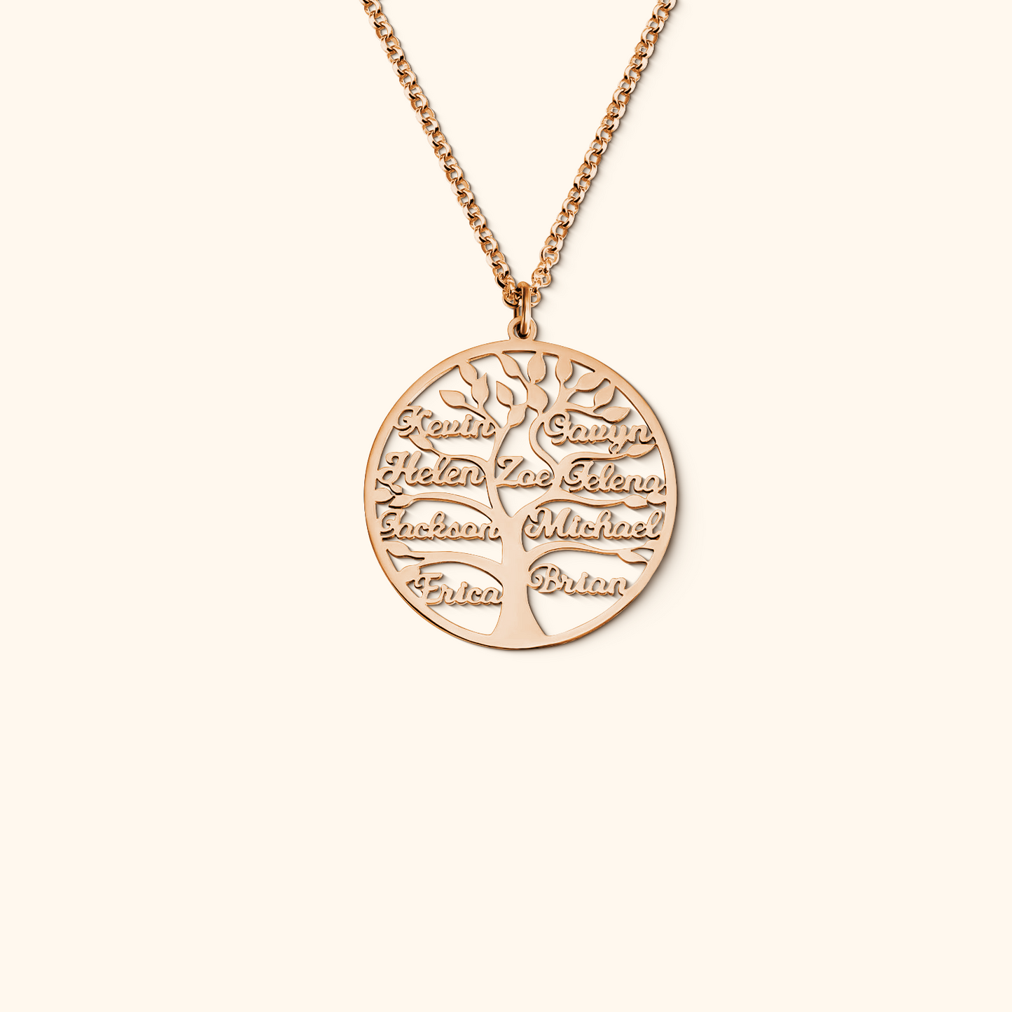 Aanpasbare Namen Stamboom Ketting