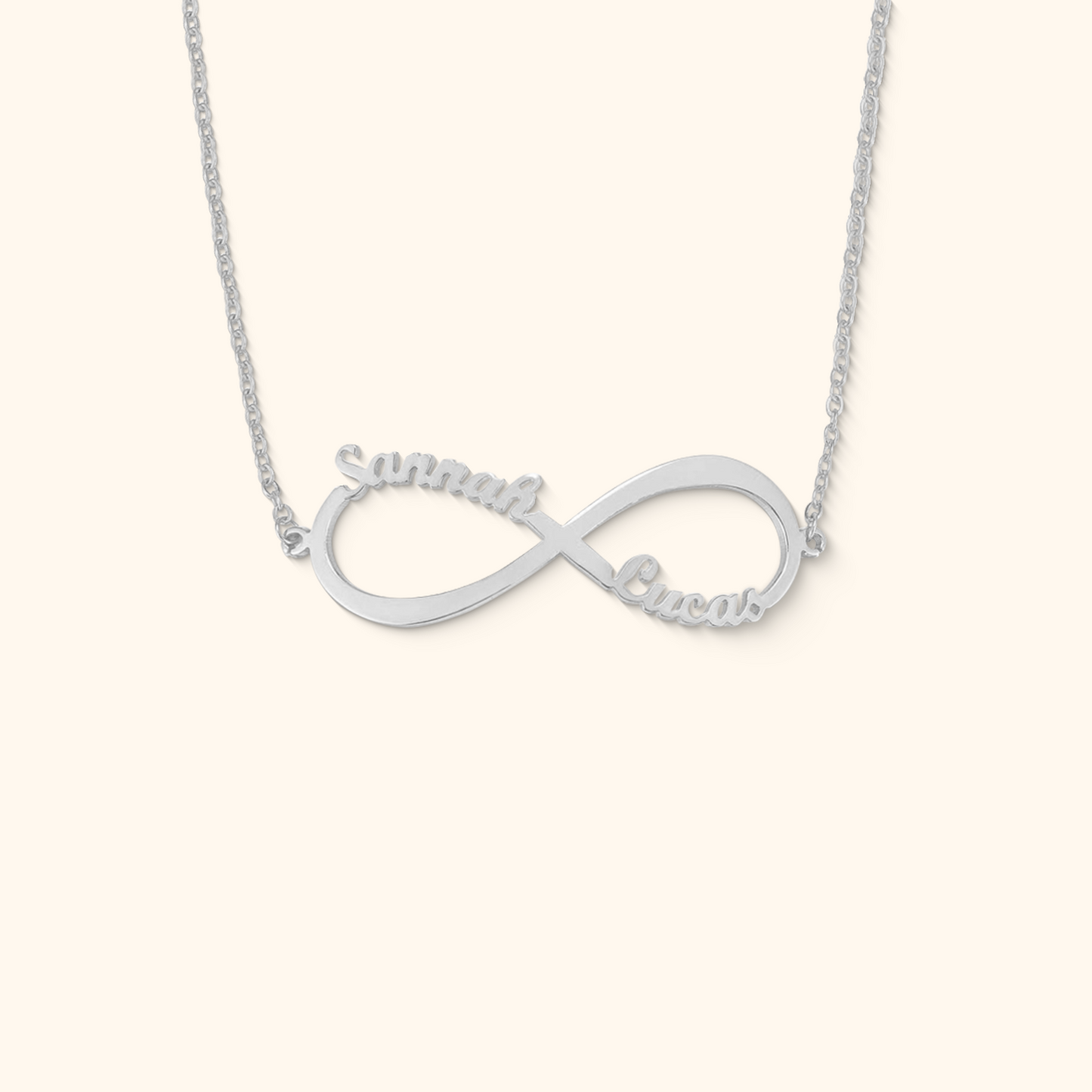 Infinity Liefde Naam Ketting