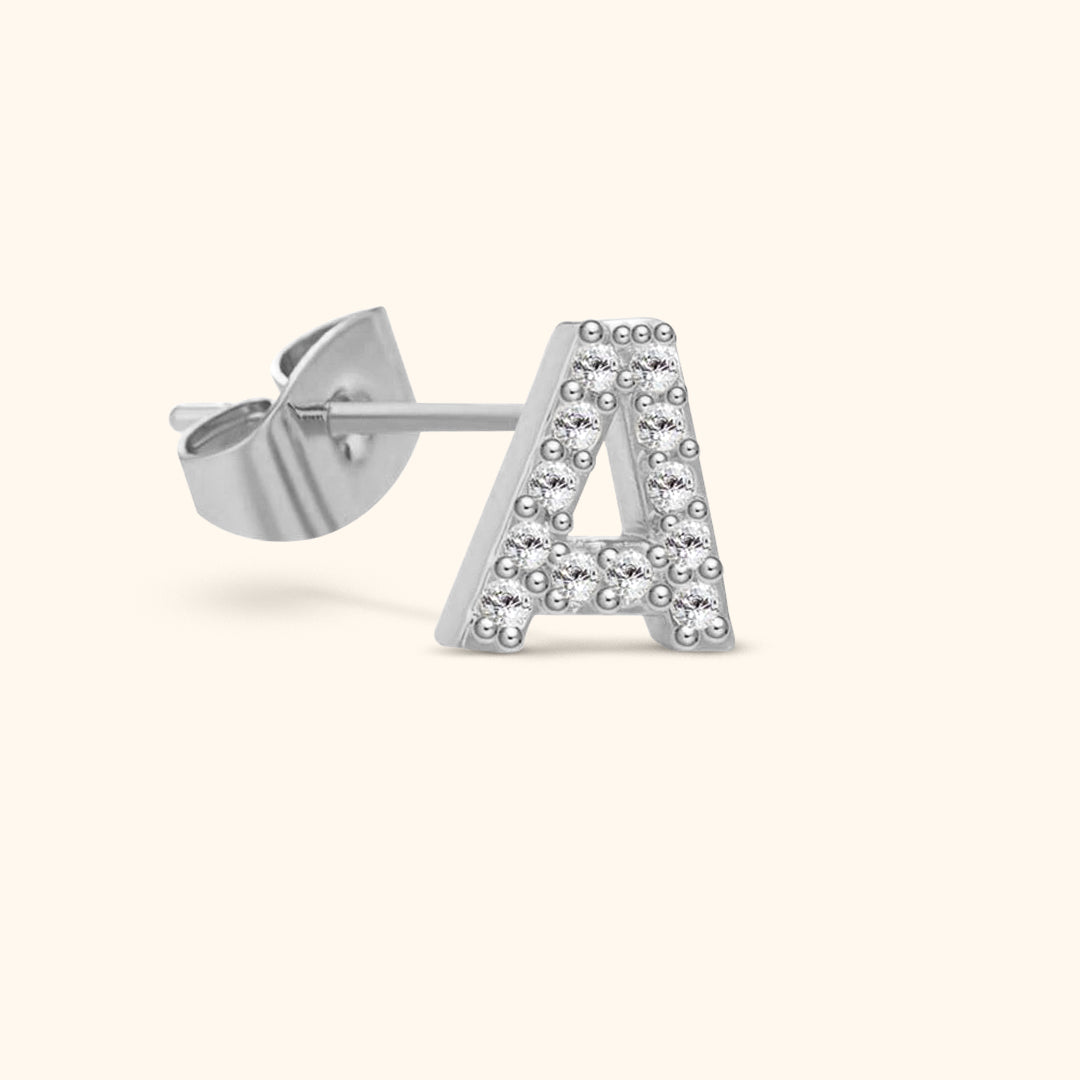 Stud Initialen Oorbellen