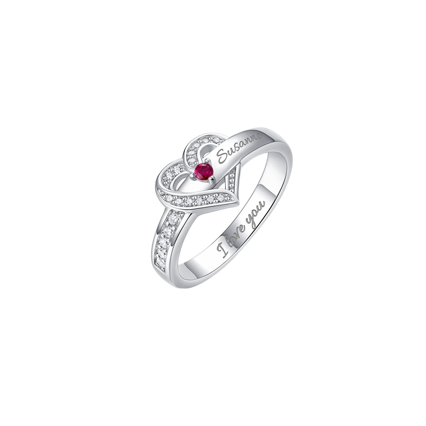 Gepersonaliseerde Ring met Geboortestenen