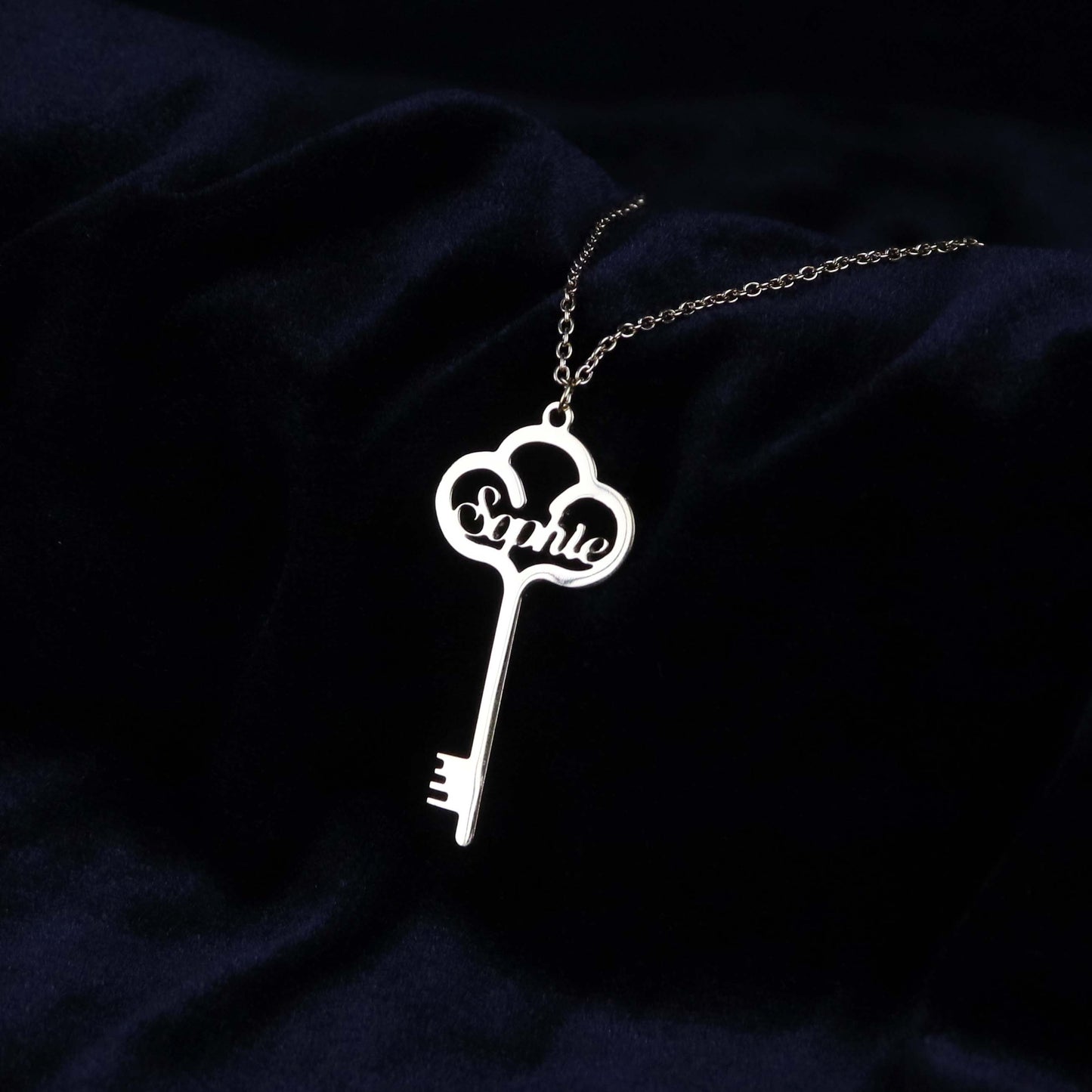 Eefje Elise™ - Luxe Custom Naam Sleutel Ketting 200000162 Eefje Elise