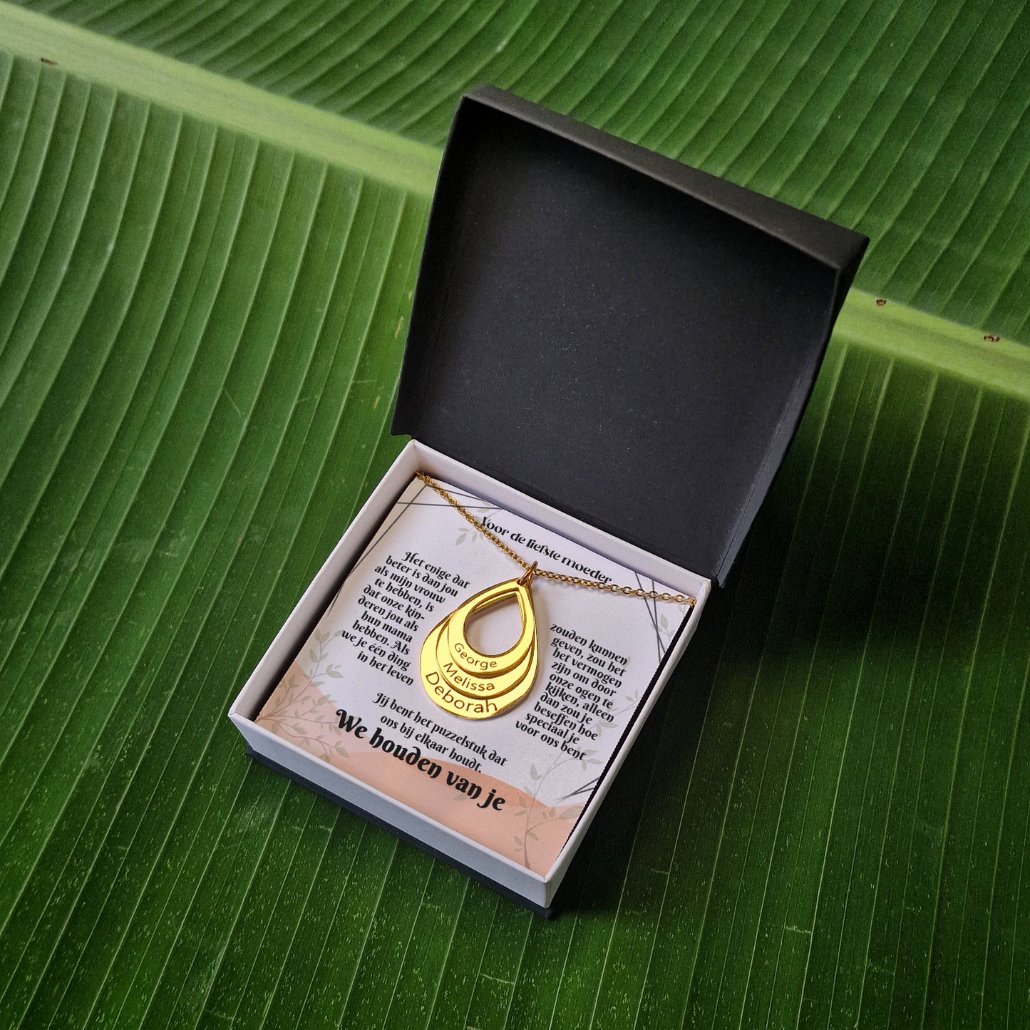 Voor De Liefste Moeder | Gepersonaliseerde Namen Ketting