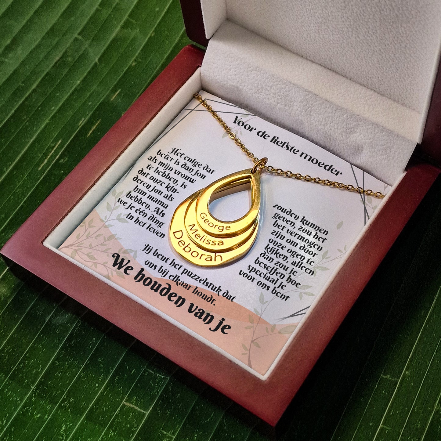 Voor De Liefste Moeder | Gepersonaliseerde Namen Ketting