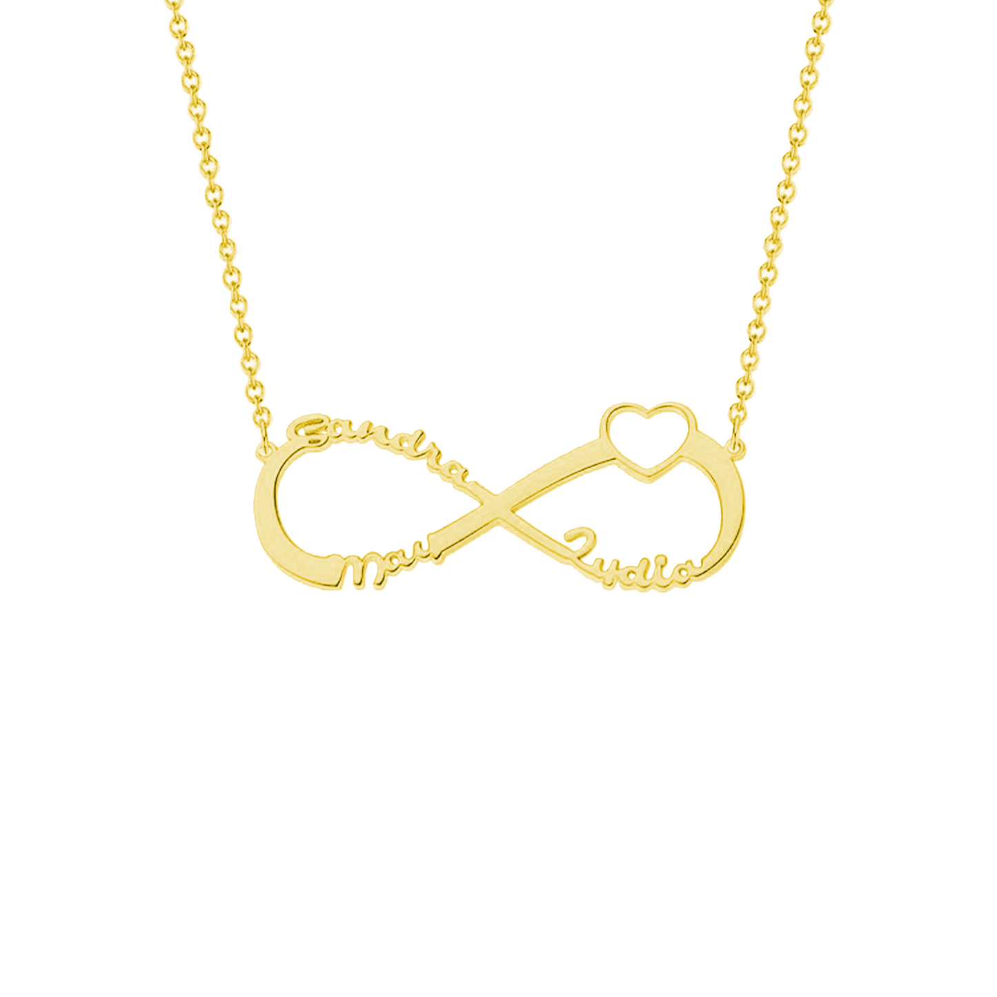 Infinity Liefde Naam Ketting