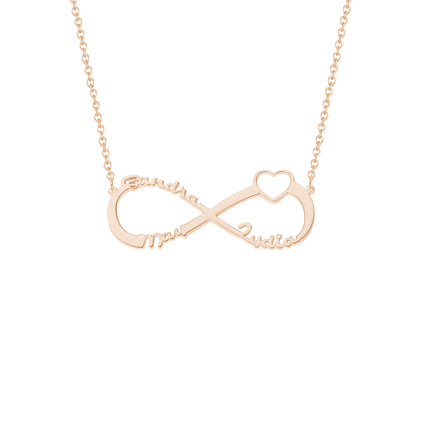 Infinity Liefde Naam Ketting
