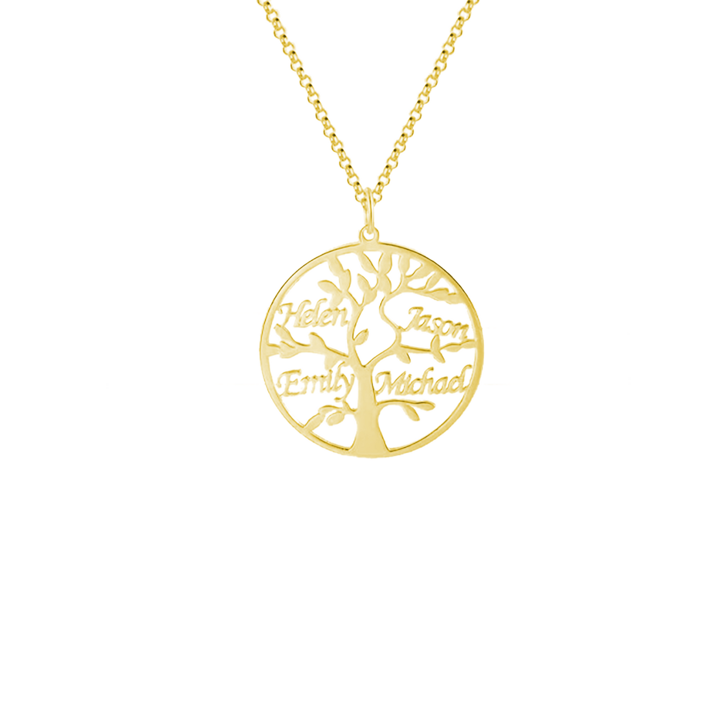 Aanpasbare Namen Stamboom Ketting