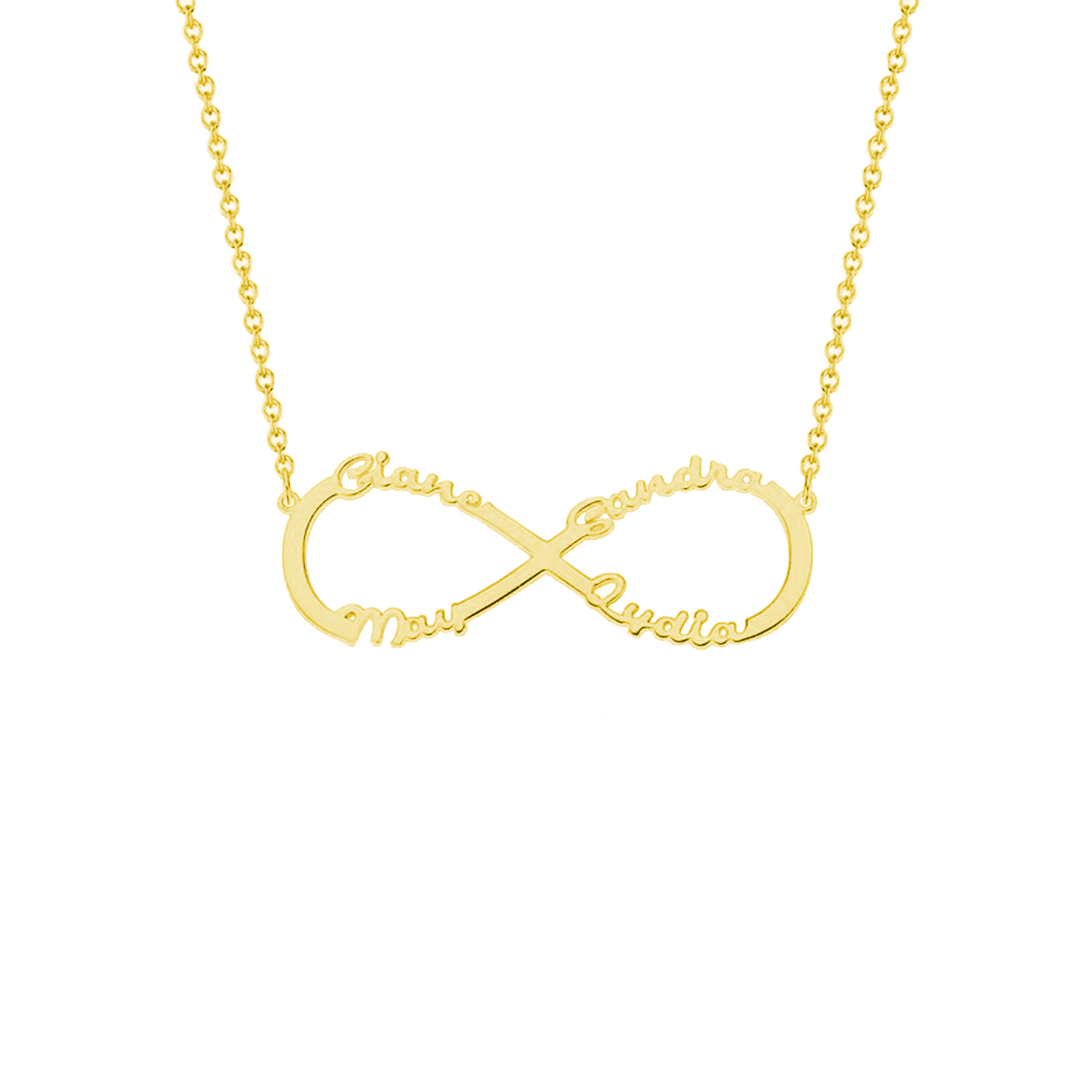 Infinity Liefde Naam Ketting