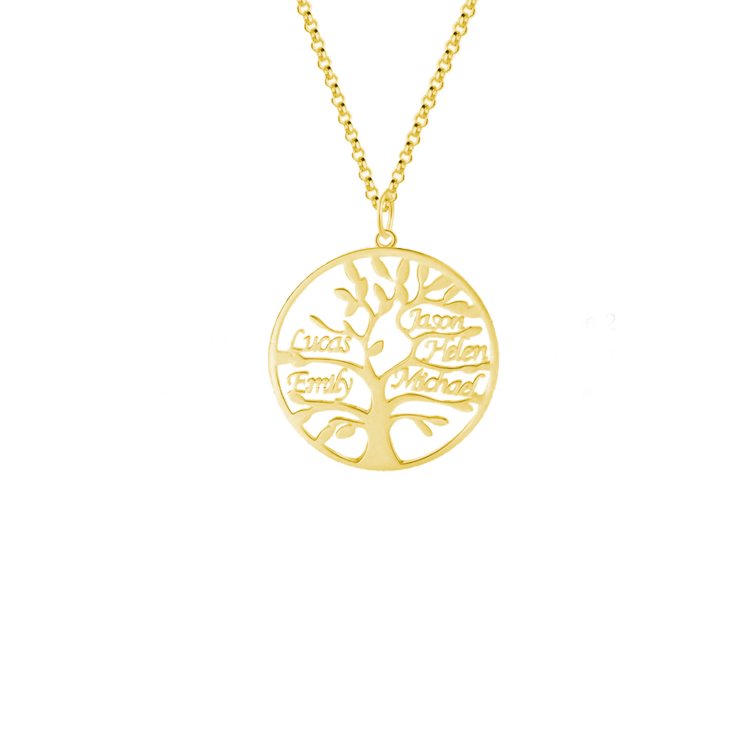 Aanpasbare Namen Stamboom Ketting