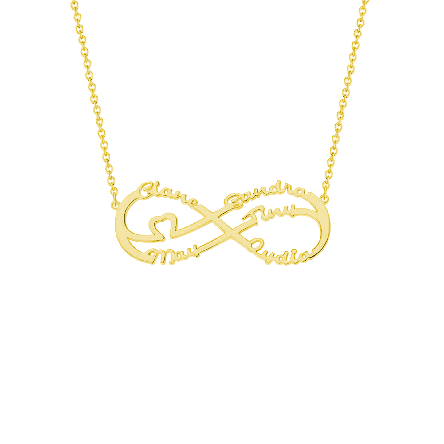 Infinity Liefde Naam Ketting