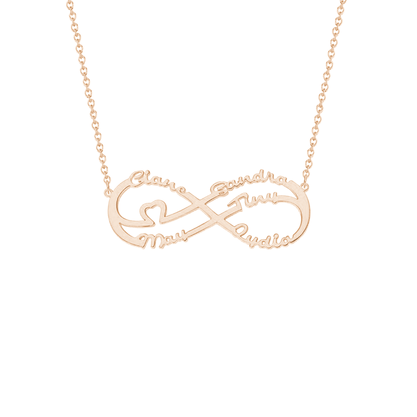 Infinity Liefde Naam Ketting