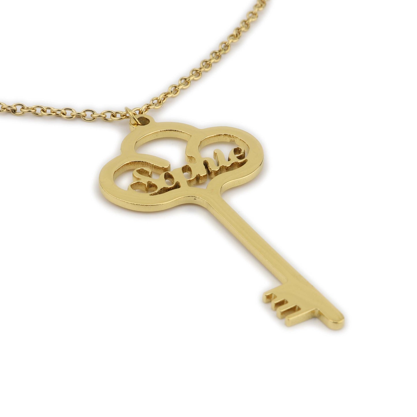 Eefje Elise™ - Luxe Custom Naam Sleutel Ketting 200000162 Eefje Elise