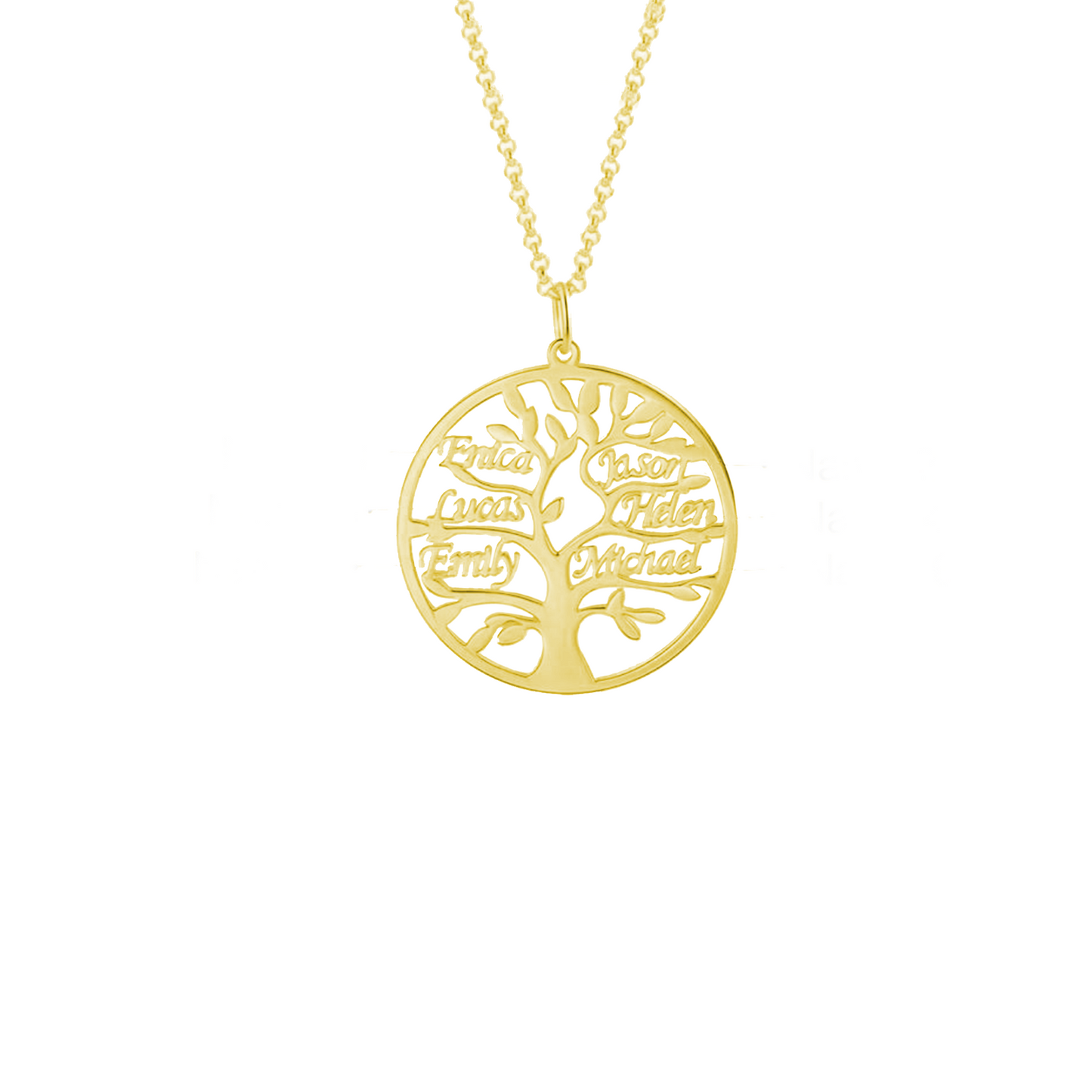 Aanpasbare Namen Stamboom Ketting