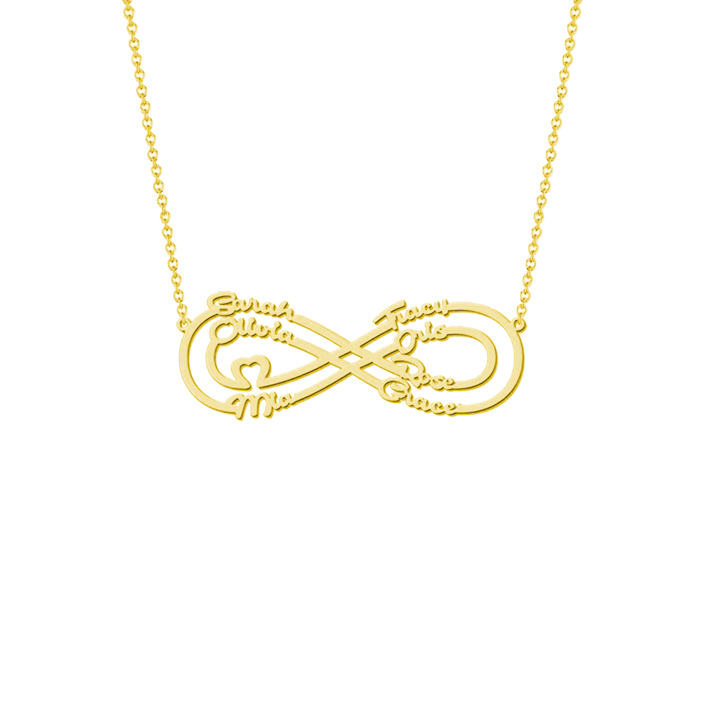 Infinity Liefde Naam Ketting