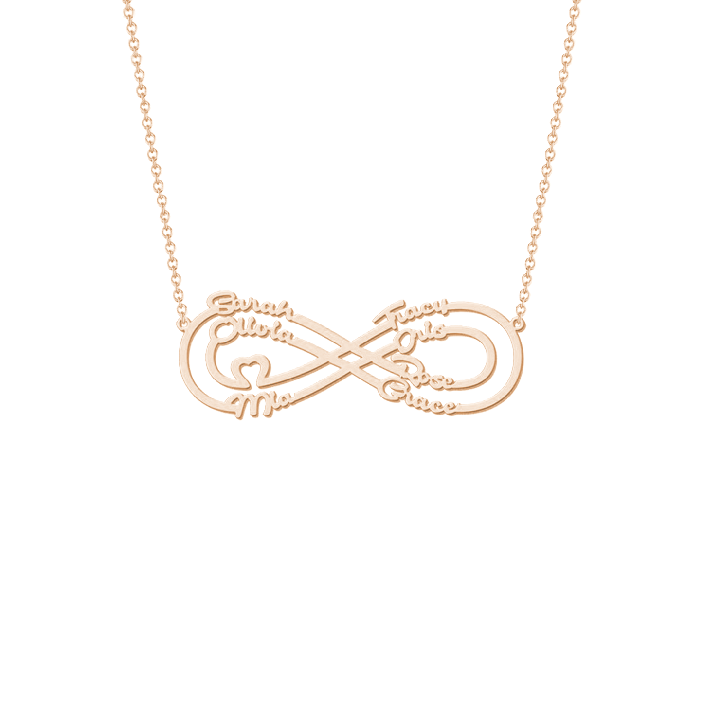 Infinity Liefde Naam Ketting