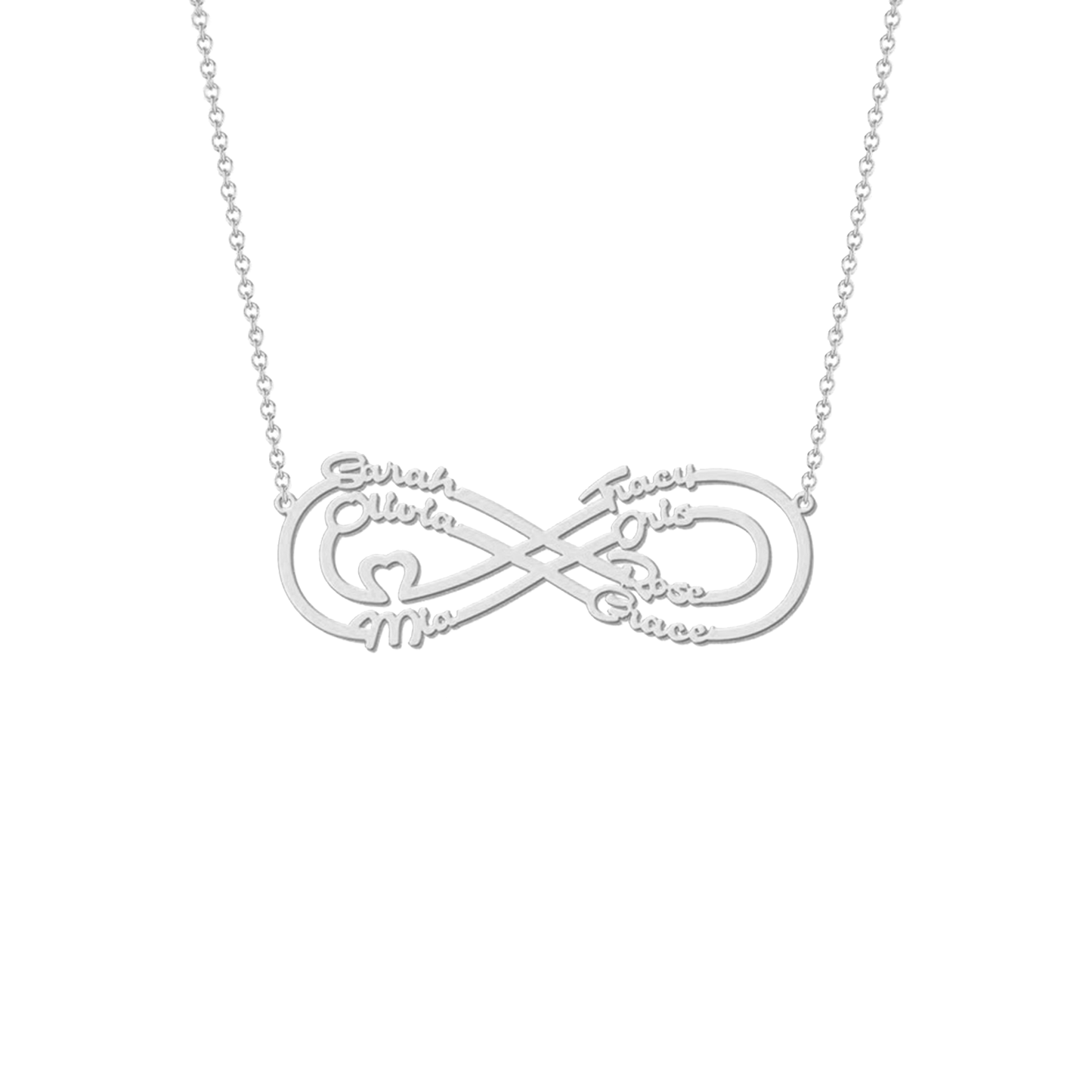 Infinity Liefde Naam Ketting