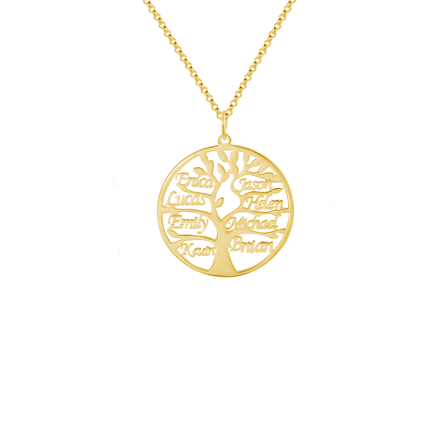 Aanpasbare Namen Stamboom Ketting