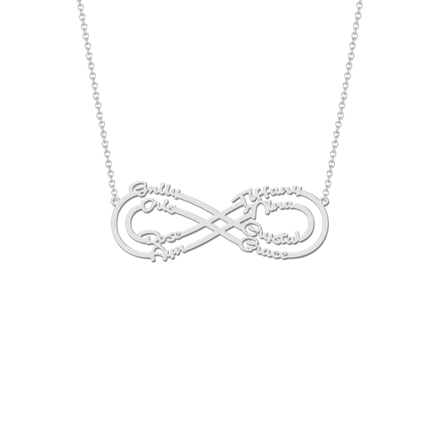 Infinity Liefde Naam Ketting