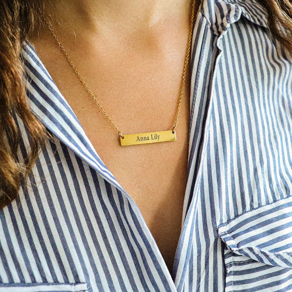 Gepersonaliseerde Naam Tag Ketting