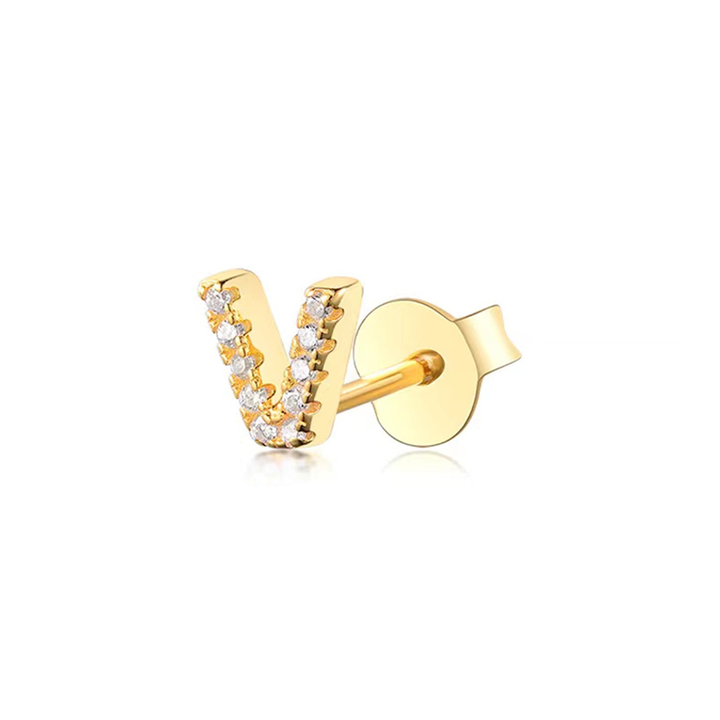 Stud Initialen Oorbellen