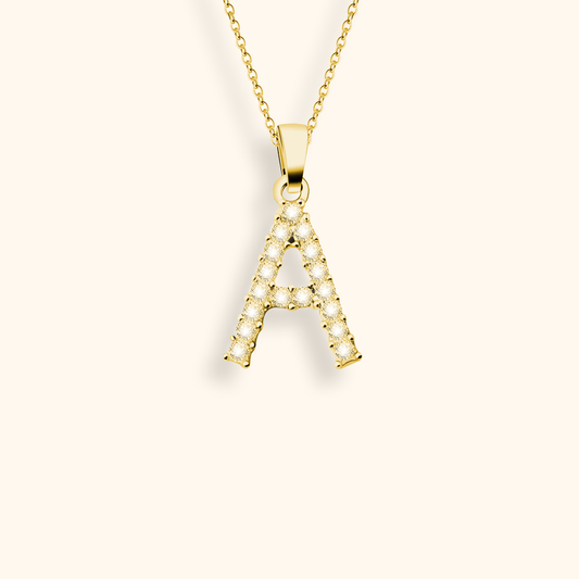 Zirconia Initialen Ketting